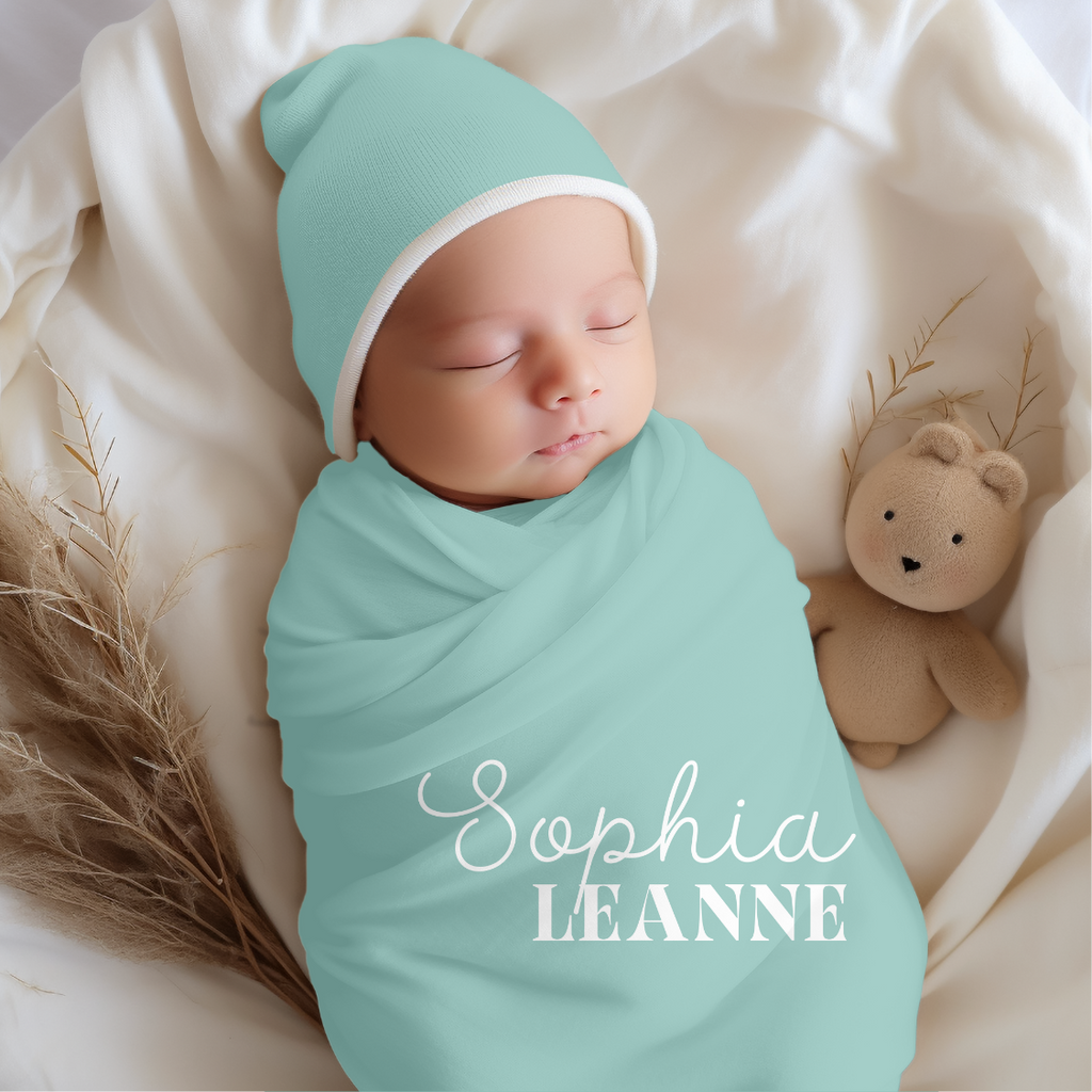 Personalized Swaddle Blanket | Sophia Collection