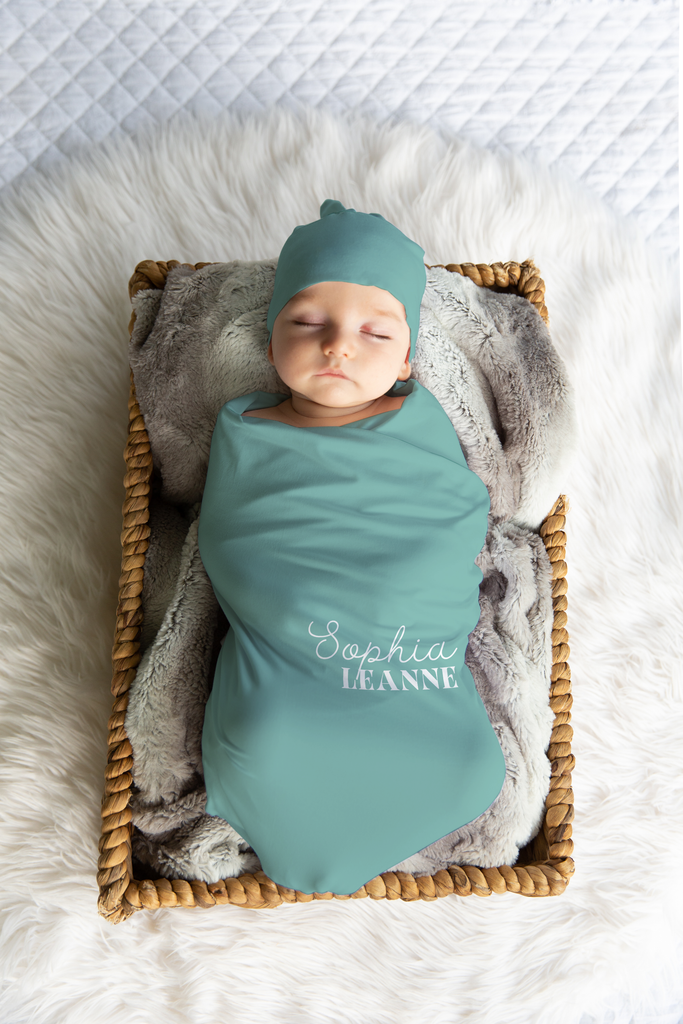 Personalized Swaddle Blanket | Sophia Collection