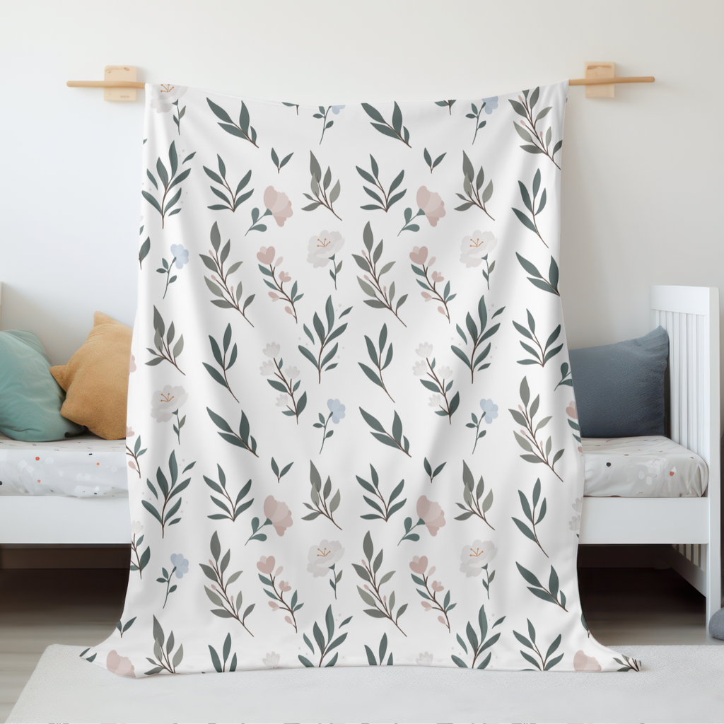 Floral Minky Blanket | Whispering Meadows Collection