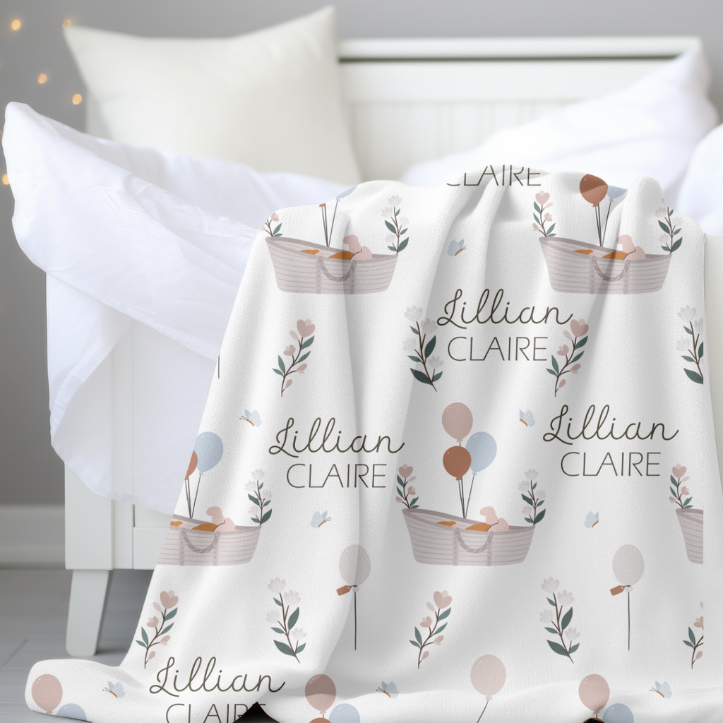 Personalized Minky Blanket | Whispering Meadows Collection