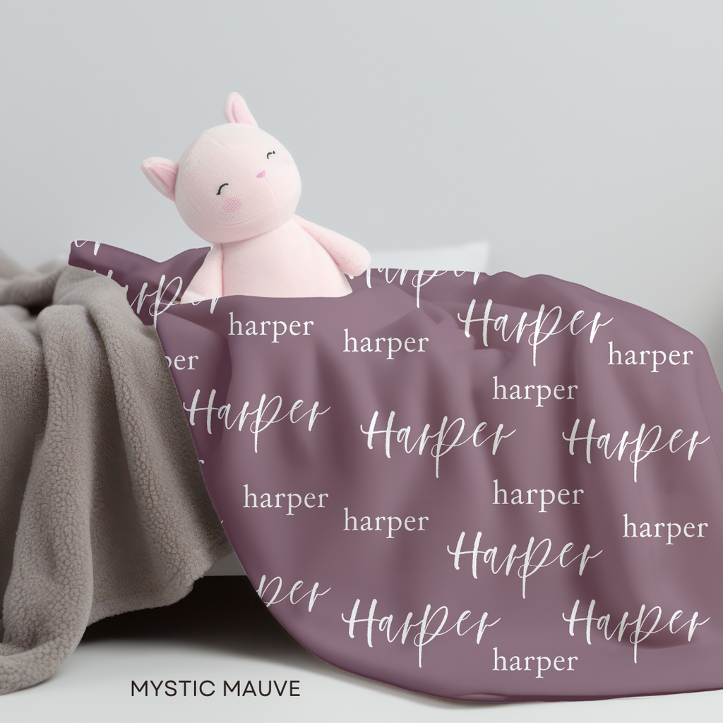 Harper Rose | Personalized Minky Blankets | Solid Colors
