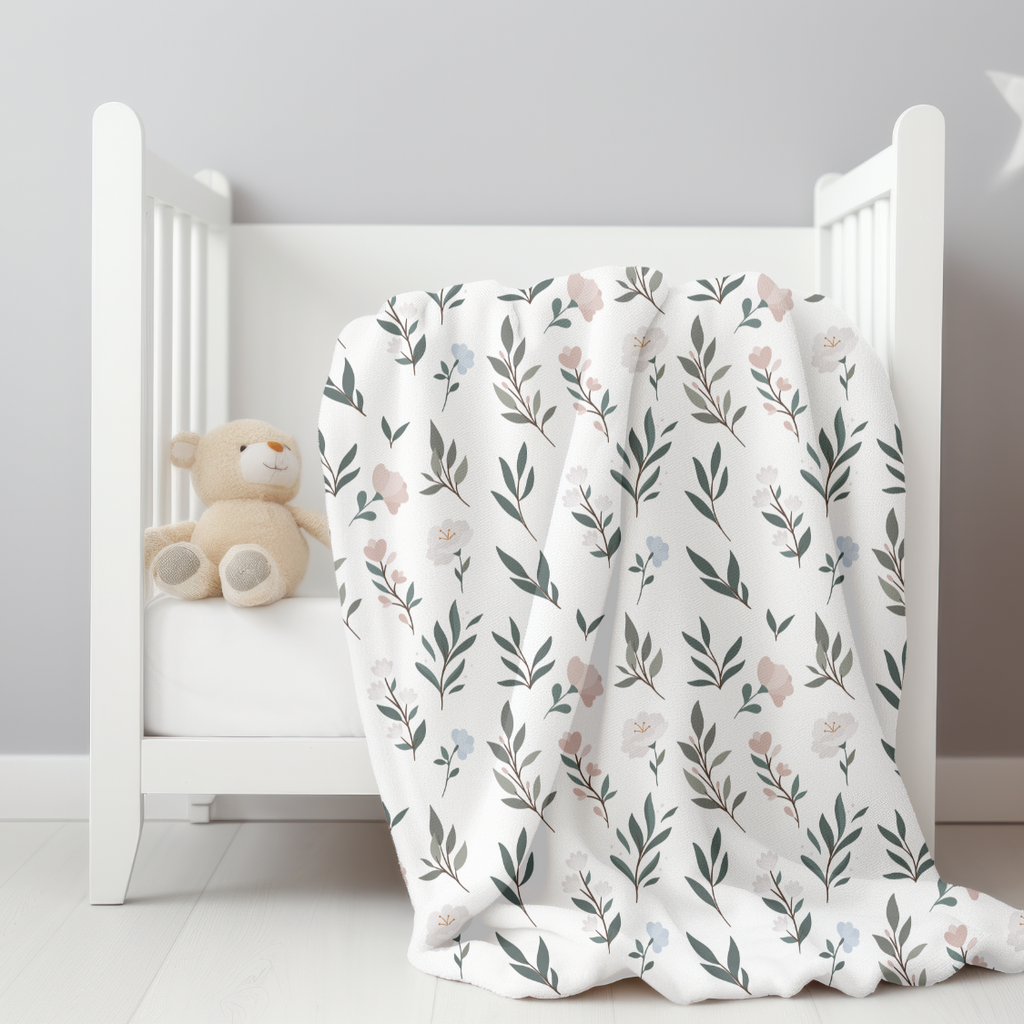 Floral Minky Blanket | Whispering Meadows Collection