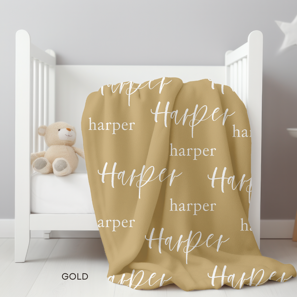 Harper Rose | Personalized Minky Blankets | Solid Colors