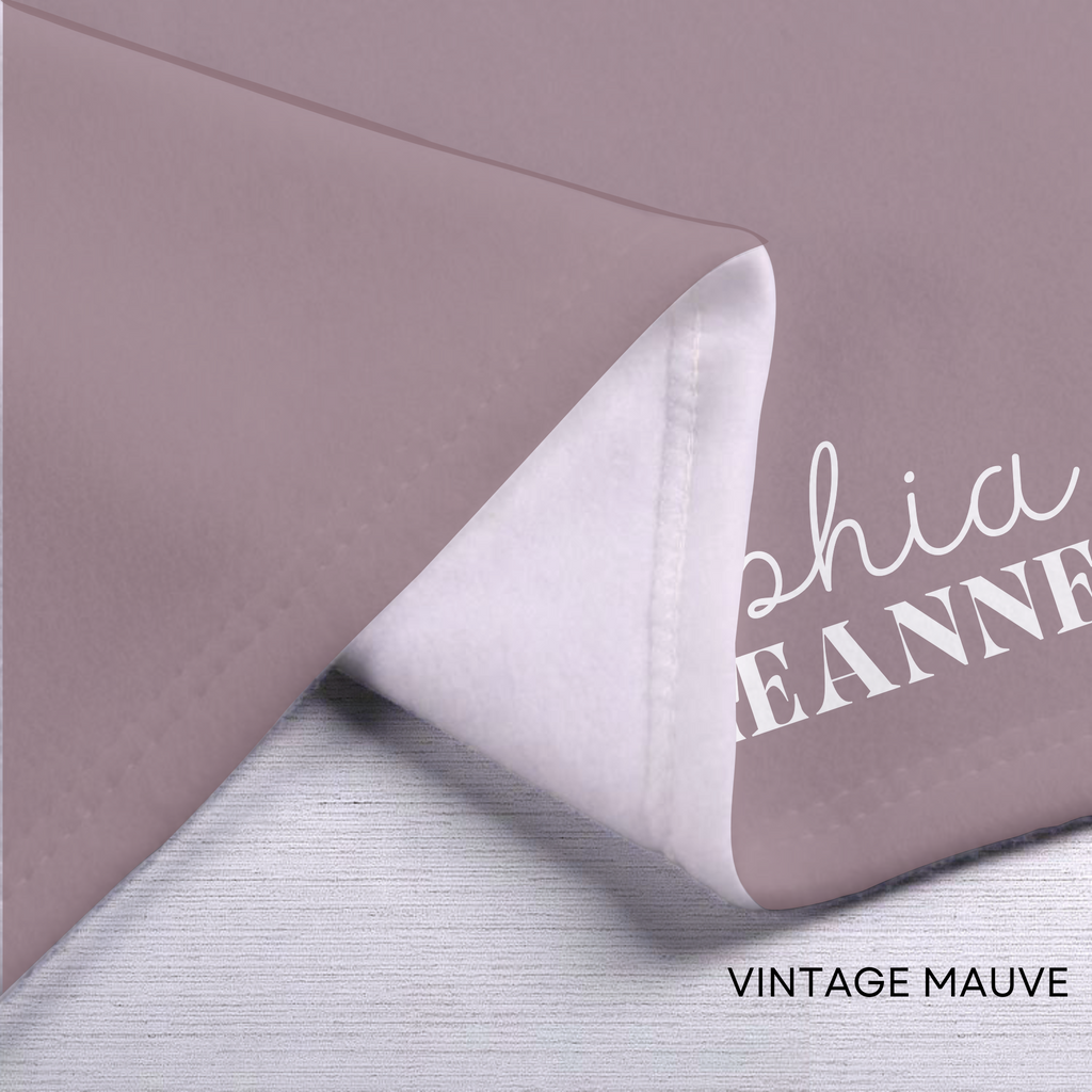 Personalized Minky Blankets | Whispering Meadows Collection | Solid Color
